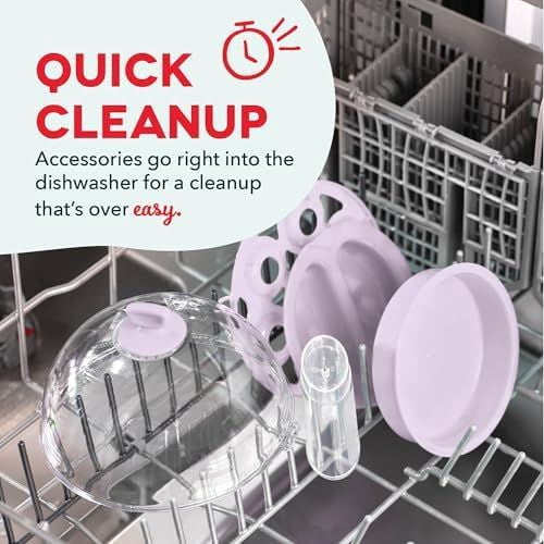 Rapid Egg Cooker - Boiler, Poacher & Steamer - Includes Measuring & Recipe Guide - Dishwasher Safe - BPA Free - Holds 7 Eggs, Lavender