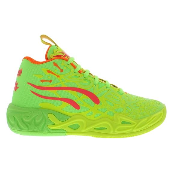 Puma MB.04 Gem GS Boys Shoes Size 6, Color: Yellow Alert/Green Glare