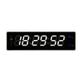 thumbnail image 3 of AMLESO Horloge Numérique LED Affichage Chambre Calendrier Date Barre Murale Réveil Blanc Bleu, 3 of 8