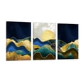thumbnail image 1 of Cuadro Decorativo Canvas Revolution Set De 3 Cuadros 30x45 cm Sol y Montaña Oro, 1 of 5