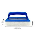 thumbnail image 3 of Floleo Handheld Pool Cleaning Brush, Heavy Duty Swimming Pool Scrubber for Gunite Pools, Effective Stain Remover for Tiles Walls Floors, Durable Ergonomic Design, Easy Push Cleaning Tool, 3 of 6
