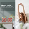 thumbnail image 4 of LED Digital Wall Clock Alarm Clocks , 6D LED Light Decorate Clocks , for Kitchen Bedroont Office, 4 of 4