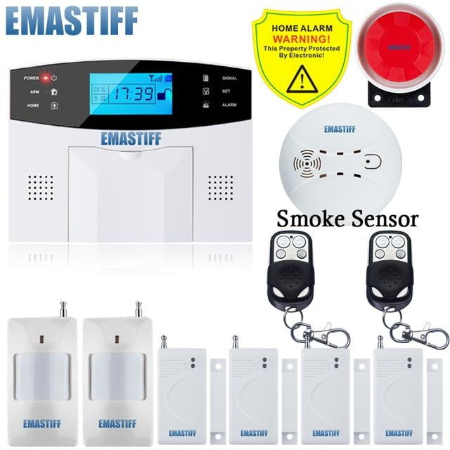 Ios Android App Wired Wireless Home Security Lcd Pstn Wifi Gsm Alarm System Intercom Remote Control Autodial Siren Sensor Kit Walmart Com Walmart Com