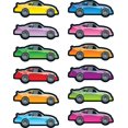thumbnail image 1 of Pegatinas Carson Dellosa con forma de coches de carreras para niños, 1 of 1