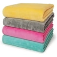 thumbnail image 2 of Royal Comfort Over-Sized 34x70 Solid Color (4 per Pack) Pastel Terry Velour Beach Towel. Made with 100% Cotton weighing at 19.0 lbs per doz. Why settle for polyester get the real thing!, 2 of 7