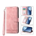 thumbnail image 1 of Funda Tipo Billetera para Xiaomi Redmi A5 4G Carcasa Abatible con Porta Tarjetas, Bolsillo para Efectivo, Soporte Ajustable, Cierre Magnético y Correa de Muñeca Rosa, 1 of 6