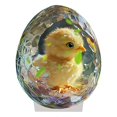 thumbnail image 2 of Pollo en jaula de cristal, decoración de jardín acrílica en 2D, adornos de escritorio, accesorios de embellecimiento, decoración., 2 of 6