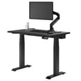 thumbnail image 1 of Desky Bureau Assis-Debout Double Mini - Noir / 44 x 24 Pouces / Noir Mat, 1 of 10
