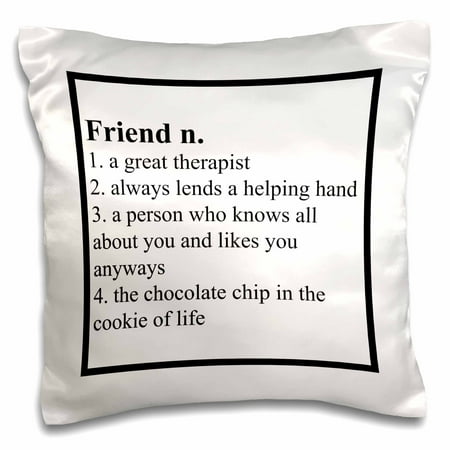 3drose Definition Of Friend Saying Pillow Case 16 By 16 Inch