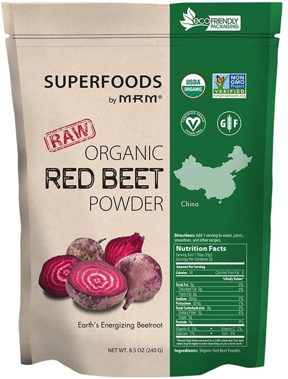 MRM Raw Organic Red Beet Powder, 8.5 oz (240 g)