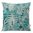 thumbnail image 1 of VargottamSquare Pillow Cover - Decorative Pillow Covers16x16 Inches,PrintedTeal BlueThemePillowcase, DecorativeSquareCushionCovers, 1 of 6