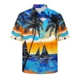 thumbnail image 7 of Xixinqiwan No Boundaries Men's Button Shirt,Mens Hawaiian Short Sleeve Shirt Casual Button Down Summer Beach Shirts Tropical Vacation Essential Clothes, 7 of 7