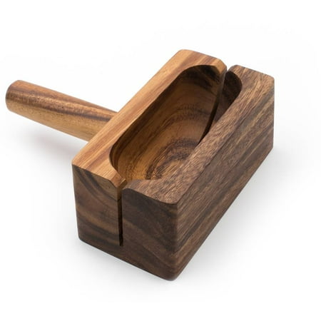 

Ironwood Gourmet 28330 Local 338 Bagel Miter Acacia Wood 7 x 5.5 x 2.5 inches