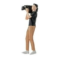 thumbnail image 4 of 1:64 Figuras de personas Reportera femenina Diseño en miniatura Dioramas Proyectos de bricolaje Micro videógrafo, 4 of 9