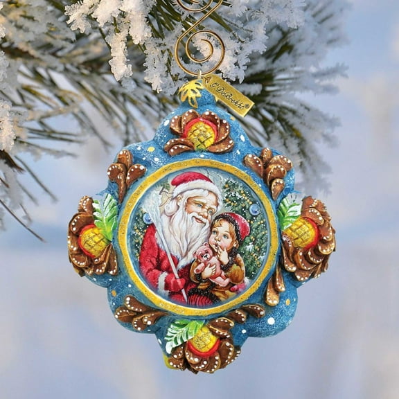 Sharing Secrets Sculpted Hand-Painted Christmas Ornament by G. DeBrekht | Love Family Kids D�cor - 6102543