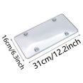 thumbnail image 2 of CUITING Clear License Plate Cover Frame 2pcs  Weather Novelty/License Plate Bubble Fits Any  Plates Front And Back License Plates, 2 of 3