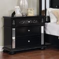 thumbnail image 3 of Furniture of America Viktoria Traditional Nightstand with 2-Drawer, Black, 3 of 6