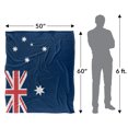 thumbnail image 5 of Logovision Blanket, 50"x60", Australian Flag Silky Touch Sherpa Back Super Soft Throw Blanket, 5 of 5