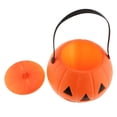 thumbnail image 2 of Injueey Cubo de calabaza para Halloween, tarro para dulces con mango espeluznante, suministro para trucos o golosinas Kits de decoración para fiestas, 2 of 6