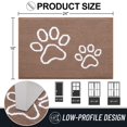 thumbnail image 2 of Buganda Door Mat for Inside, Absorbent Low Profile Doormat, Dirt Trapper for Outside Entry, Non Slip Rug with Dog Paws Prints, 16"x24", brown, 2 of 8