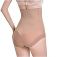 thumbnail image 5 of YYDGH Tummy Control Underwear for Women High Waisted Shapewear Panties Shaping Lace Panties Slimming Body Shaper Underwear Beige L, 5 of 6