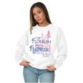 thumbnail image 4 of Flourish Flowers Jesus Christian God Women Crewneck Sweatshirt Brisco Brands S, 4 of 6