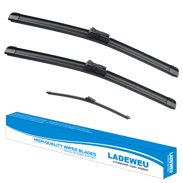 3 Wipers 24"+21"+13" for Volkswagen Tiguan 2007 2008 2009 2010 2011 2012 2013 2014 2015 2016 2017 All Weather Original Equipment Replacement Front with Rear Windshield Wiper Blades Set (Pack of 3)