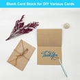 thumbnail image 4 of 50 Pack Blank Cards and Envelopes 4x6, Brown Blank Note Cards Greeting Cards and Envelopes Set, Folded Cardstock with Envelope for DIY Greeting Card, Thank You Card, Invitations, 4 of 13