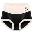 thumbnail image 2 of Soki Womens Underwear Plus Size Cotton High Rise Briefs on Clearance, 2 of 3
