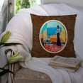 thumbnail image 3 of Carolines Treasures 7133PW1414 Lady with her Pug Fabric Decorative Pillow  14Hx14W multicolor, 3 of 4