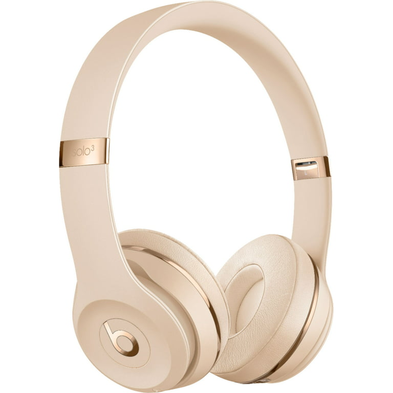 Skabelse makker ø Restored Beats by Dr. Dre Beats Solo3 Wireless On-Ear Headphones - Satin  Gold MX462LL/A (Refurbished) - Walmart.com