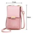 thumbnail image 2 of Small Crossbody Bag Cell Phone Purse Wallet with Credit Card Slots-Pink, 2 of 5