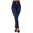 thumbnail image 5 of Fashion2Love Plus Size / Junior Brazilian Design Butt Lift High Elastic Waist Skinny Jeans, 5 of 8