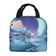 thumbnail image 1 of Easygdp Night At Lake Aurora 1 Bolsa Térmica Premium - Tela Oxford Impermeable, Gran Capacidad, Bolsillo Frontal, Unisex para Trabajo, Escuela, Actividades al Aire Libre y Picnics, 1 of 8