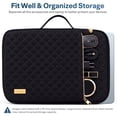 thumbnail image 3 of Aisboks 15.6-16'' Laptop Sleeve Case, Classic Slim Laptop Bag with Gold Metal Logo, Professional Protective Computer Cover for MacBook Pro 16, Dell XPS 16, HP, Lenovo, Asus, Black, 3 of 7