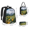 thumbnail image 2 of Balery Mountain Daisy Meadow Mochila Escolar 3 en 1 para Niños - Mochila Resistente con Lonchera Térmica y Estuche - Mochila Escolar para Niños y Niñas, 2 of 7