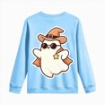 thumbnail image 5 of Toddler Boys Halloween Shirt for 1t 2t Kids Halloween Cool Ghost Long T-Shirt Crewneck Graphic Top Toddler to Youth Boys Clothes Size 1-2 Years, 5 of 9