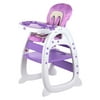 Evezo Merly High Chair/Desk Combo - Purple