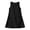 Black, variant on Casual A-Line Dress for Women Summer Sleeveless Shift Dress with Cold Shoulder,Racerback,and Breathable Cotton for Daily Summer Wear
