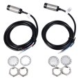 2 Pcs Inductive Proximity Sensor 8mm Detecting Distance DC 4 Wire NPN ...