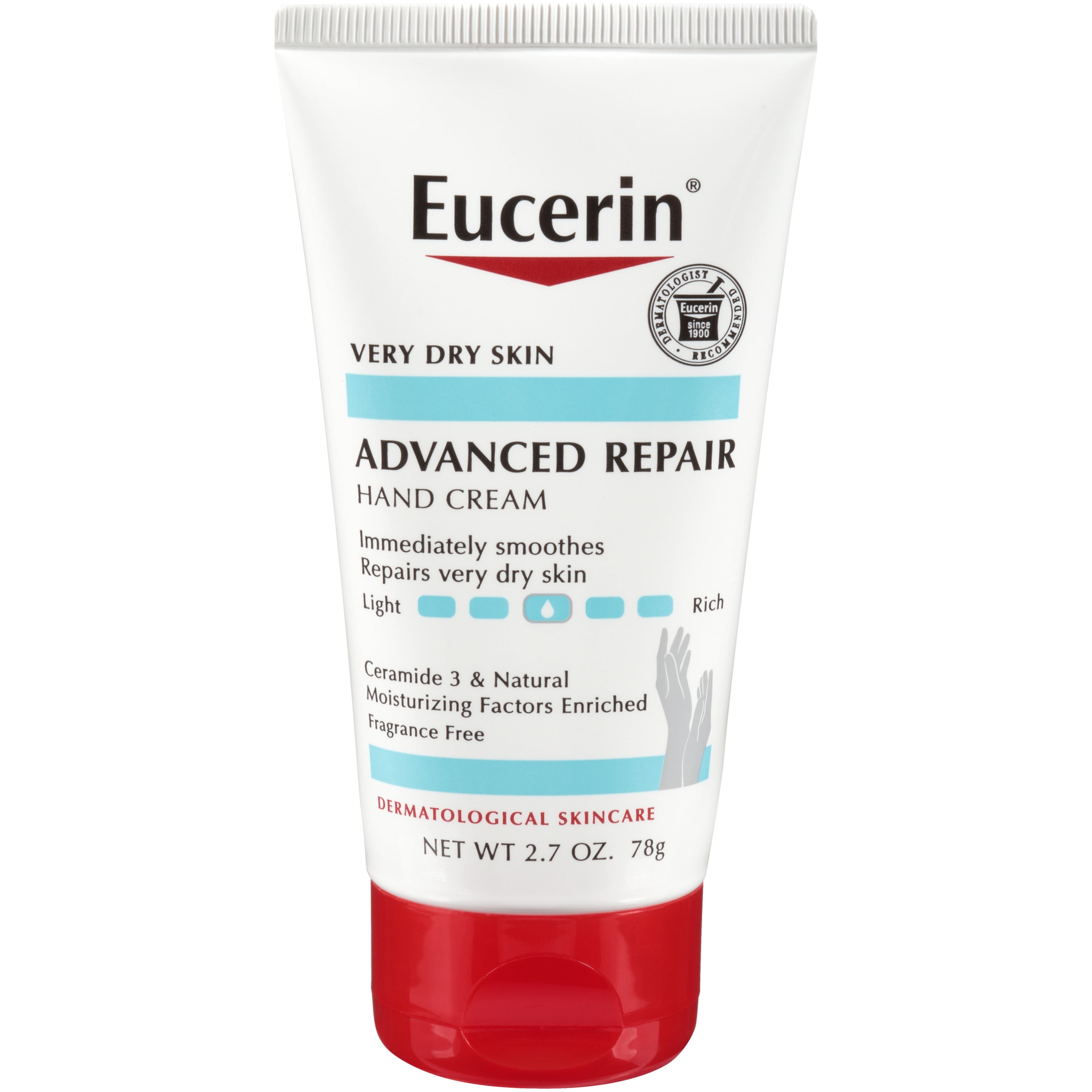 Brood vrije tijd Duidelijk maken Eucerin Advanced Repair Hand Cream, Travel Size Hand Cream, 2.7 Oz Tube -  Walmart.com