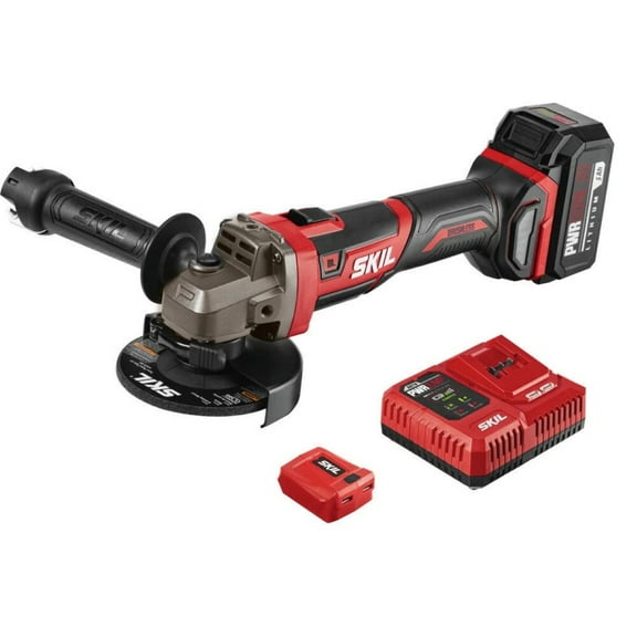 Skil AG2907-1A 20V PWRCORE 20 Brushless Lithium-Ion 4-1/2 in. Cordless Angle Grinder Kit (5 Ah)