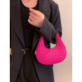 thumbnail image 3 of LHSHID Women’s Small Shoulder Bag Felt Soft Top Handle Y2k Underarm Bag Medium Tote Cute Dumpling Bag, 3 of 7