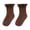 Z1-Coffee352, variant on Whouriu Infant Girls Ruffle Ribbed Crew Socks Cotton Blend Stretchy All Season Casual Dress Socks