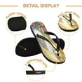 thumbnail image 3 of YAZAOOSummer Flip Flops Creatively Sunlit Patterns Simple Beach Sandals, 3 of 8