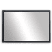 Frame My Mirror Framed Mirror, Black Finish, 28 x 48, 1-1/4 Wide Frame Ellis Design