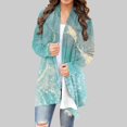 thumbnail image 2 of Cardigan pour Femme Manches Longues Ouvert devant Cardigan Léger Casual Fall Jacket Clothes, 2 of 6