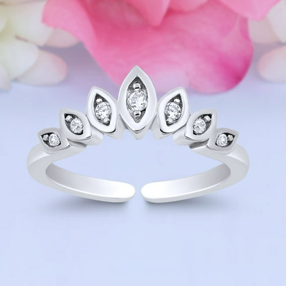 5mm Toe Band Ring 925 Sterling Silver Thin Adjustable Stylish Rings For Women