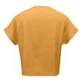 thumbnail image 4 of WEAIXIMIUNG Chemises pour Femmes T-Shirts Graphiques Lots Blouse d'Été pour Femmes Couleur Unie en Lin Ample à Manches Mi-Longues à Col en V, 4 of 5