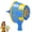 Blue, variant on Handheld Bubble Gun Air Blast Bubble Machine, 1-Pack 8.7x5.6 Inch Outdoor Launcher, for Backyard Lawn Family Game, bldnkj